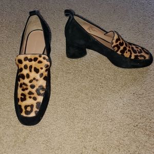Aerosoles Size 7 animal print/black pumps